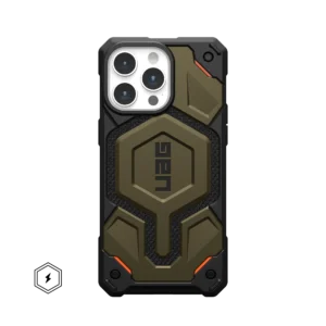 MONARCH PRO KEVLAR® IPHONE 13-16 PRO MAX CASE – Kevlar Element Green