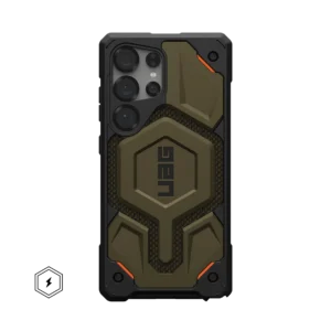 MONARCH PRO KEVLAR® GALAXY S23-S25 ULTRA CASE-Kevlar Element Green