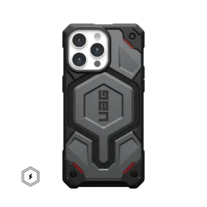 MONARCH PRO KEVLAR® IPHONE 13-16 PRO MAX CASE – Kevlar Silver