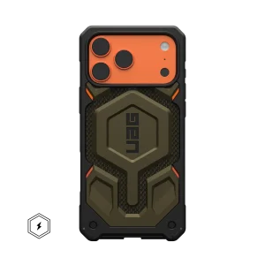 Monarch Pro Kevlar iPhone 17-17 Pro Max Case- Kevlar Element Green